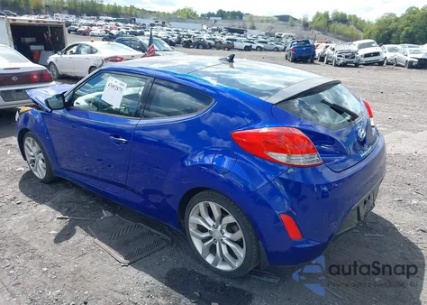 2012 Hyundai Veloster Base W/Gray из США, поврежденный, VIN KMHTC6AD4CU047176